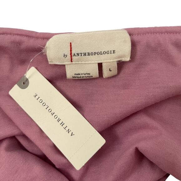 NWT Anthropologie Flounce Strapless Tube Top - Ruffle - Mauve Pink - Size L - Picture 5 of 7